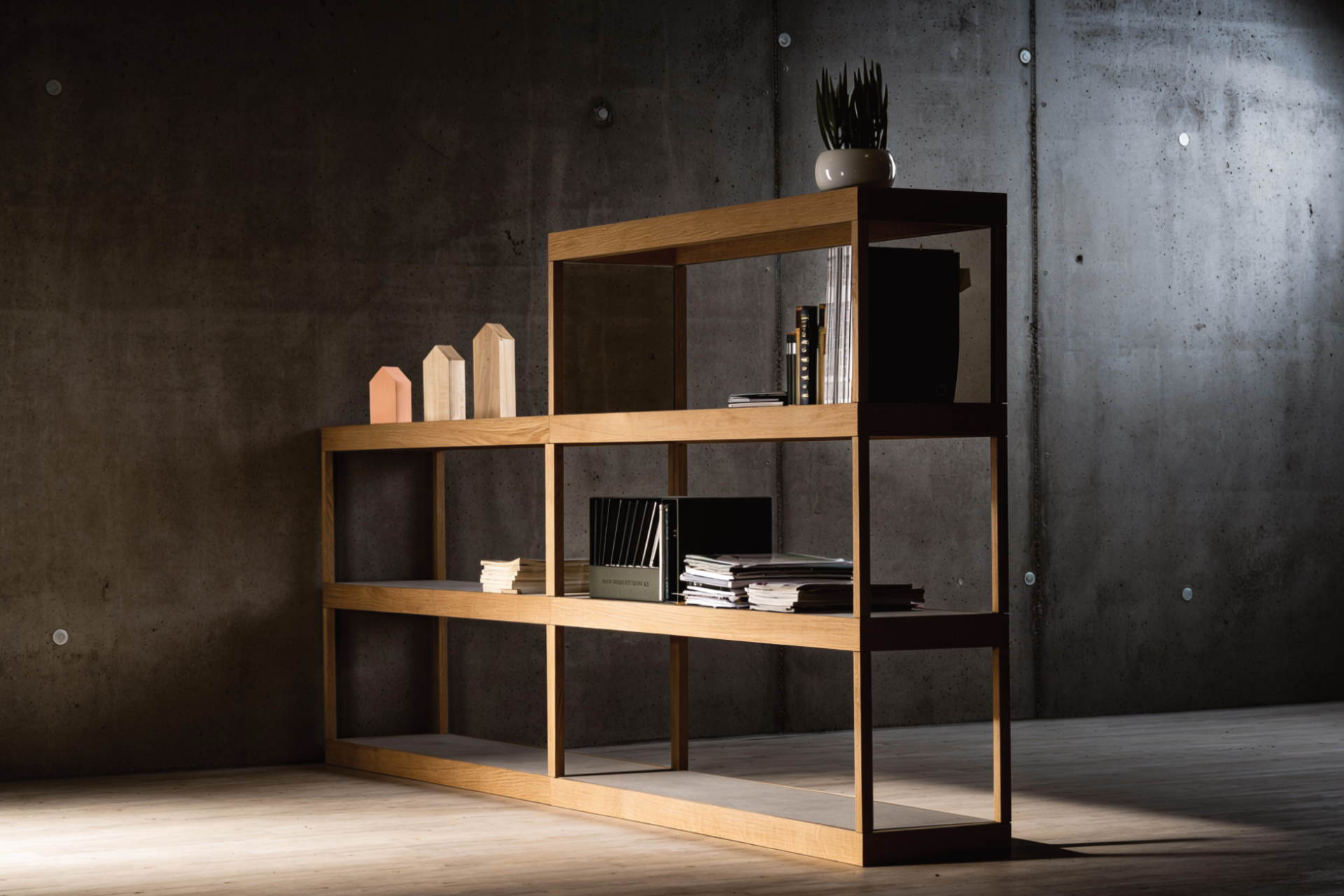 modual_shelf, furniture design, Interiordesign studio Frankfurt am Main, Produkt Design, Innenarchitektur Frankfurt am Main, Oak,  
